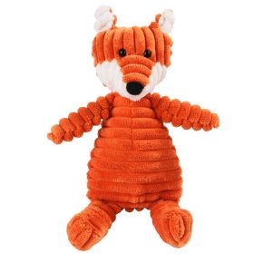 Vocal Animal Plush for Pet Dog Molar Teeth Cleaning Training (Option: Fox)