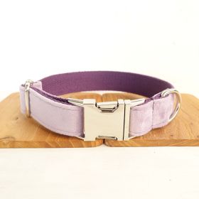 MUTTCO drawstring traction belt set (Option: Light purple Collar-M)