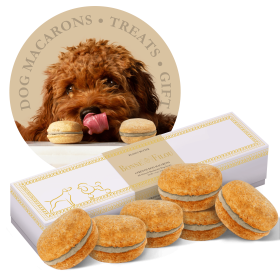 Dog Macarons - Count of 6 (Dog Treats | Dog Gifts) (flavor: Peanut Butter)